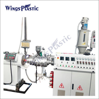 خط إنتاج الأنابيب LDPE HDPE PPR آلة بثق الأنبوب PPR 150-220kg / H