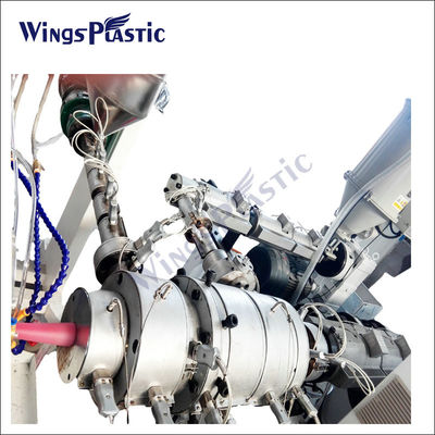 خط إنتاج الأنابيب LDPE HDPE PPR آلة بثق الأنبوب PPR 150-220kg / H