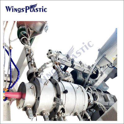 خط بثق الأنبوب البلاستيكي PPR مرفق آلة تصنيع أنابيب HDPE
