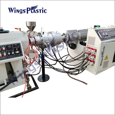 عالية الانتاج HDPE Ldpe الأنابيب ماكينة خط بثق أنابيب المياه 75-160mm