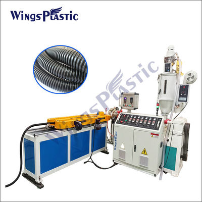 خط بثق الأنبوب البلاستيكي HDPE خط بثق الأنبوب المموج أحادي الجدار