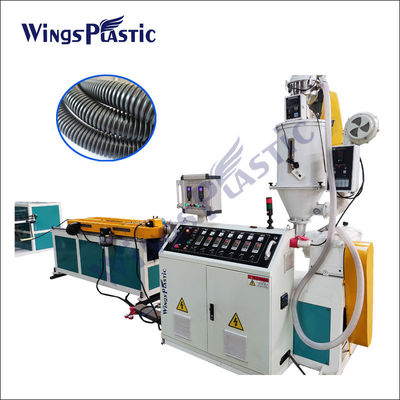 خط بثق الأنبوب البلاستيكي HDPE خط بثق الأنبوب المموج أحادي الجدار