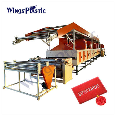 لفائف PVC CarMat ماكينة صنع حصيرة PVC حصيرة وسادة 500 كجم / ساعة