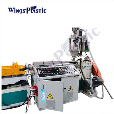 خط إنبعاثات الأنابيب المموجة من البلاستيك PP PE PVC EVA PA / آلة إنبعاثات الأنابيب المموجة من البلاستيك