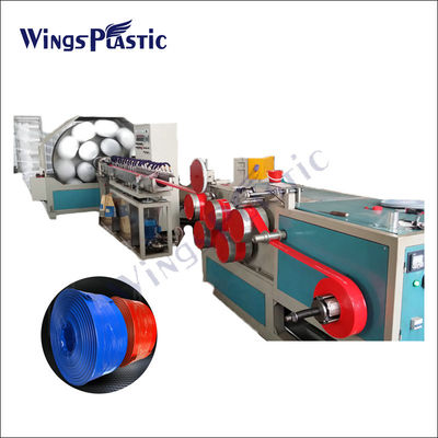 ارتفاع ضغط خيوط ألياف البوليستر المقوى PVC وضع خرطوم مسطح ماكينة للري الزراعي