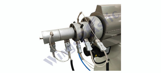 مادة PP/PE/PVC/PA بلاستيكية ذات جدار واحد المموجة أنابيب القناة extruders آلة