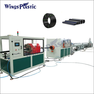 خط إنتاج أنابيب البولي إيثيلين HDPE مزدوجة الطبقة / آلة صنع