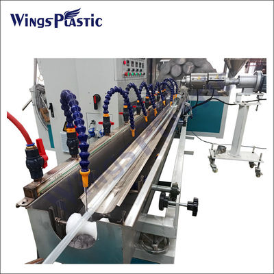 صانع آلة تصنيع أنابيب الحديقة الناعمة من البلاستيك PVC / خط إنتاج الأنابيب الشفافة المزودة بألياف الحديقة من PVC