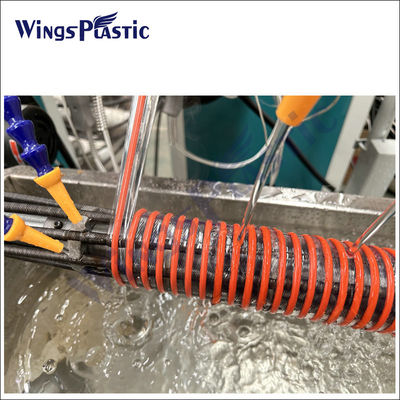 خط آلة طحن البلاستيك لخرطوم الصرف الصناعي المداري لـ PVC / خط إنتاج طحن أنابيب أنابيب الصرف الصناعي