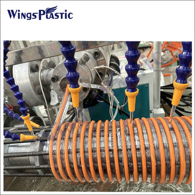 خط آلة طحن البلاستيك لخرطوم الصرف الصناعي المداري لـ PVC / خط إنتاج طحن أنابيب أنابيب الصرف الصناعي