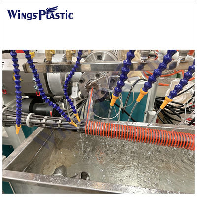خط آلة طحن البلاستيك لخرطوم الصرف الصناعي المداري لـ PVC / خط إنتاج طحن أنابيب أنابيب الصرف الصناعي