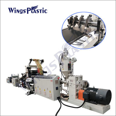 آلة بثق الصفيحة البلاستيكية LDPE خط بثق الصفيحة البلاستيكية HDPE PP PET