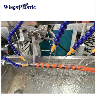 خط آلة طحن البلاستيك لخرطوم الصرف الصناعي المداري لـ PVC / خط إنتاج طحن أنابيب أنابيب الصرف الصناعي